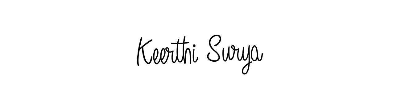 Angelique-Rose-font-FFP is a professional signature style that is perfect for those who want to add a touch of class to their signature. It is also a great choice for those who want to make their signature more unique. Get Keerthi Surya name to fancy signature for free. Keerthi Surya signature style 5 images and pictures png