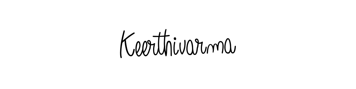 The best way (Angelique-Rose-font-FFP) to make a short signature is to pick only two or three words in your name. The name Keerthivarma include a total of six letters. For converting this name. Keerthivarma signature style 5 images and pictures png