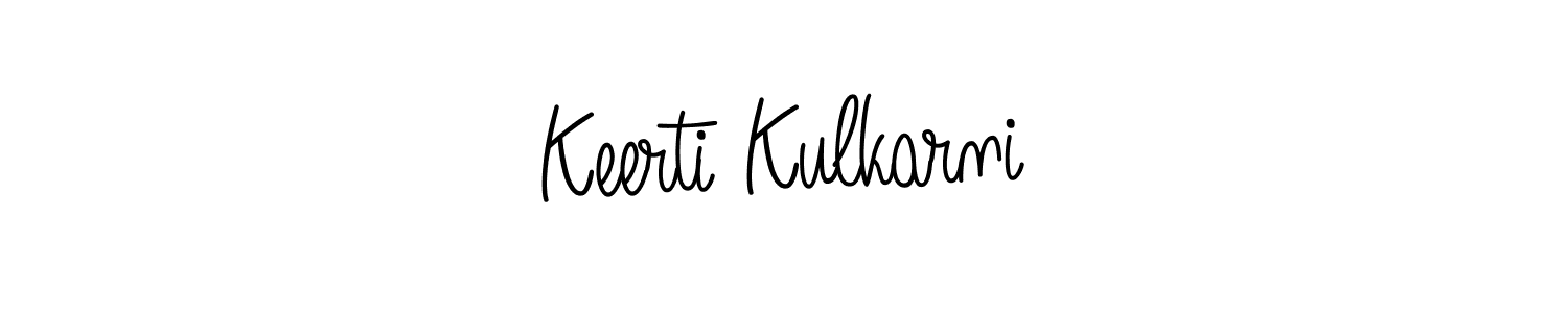 Keerti Kulkarni stylish signature style. Best Handwritten Sign (Angelique-Rose-font-FFP) for my name. Handwritten Signature Collection Ideas for my name Keerti Kulkarni. Keerti Kulkarni signature style 5 images and pictures png