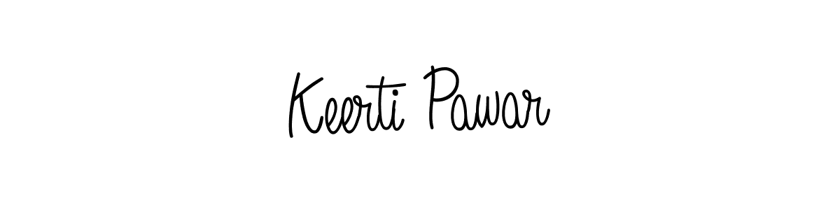 Create a beautiful signature design for name Keerti Pawar. With this signature (Angelique-Rose-font-FFP) fonts, you can make a handwritten signature for free. Keerti Pawar signature style 5 images and pictures png