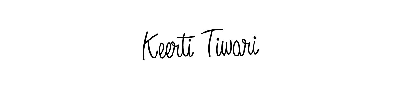 You should practise on your own different ways (Angelique-Rose-font-FFP) to write your name (Keerti Tiwari) in signature. don't let someone else do it for you. Keerti Tiwari signature style 5 images and pictures png