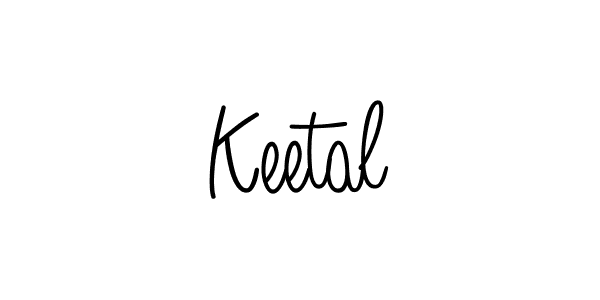 You should practise on your own different ways (Angelique-Rose-font-FFP) to write your name (Keetal) in signature. don't let someone else do it for you. Keetal signature style 5 images and pictures png