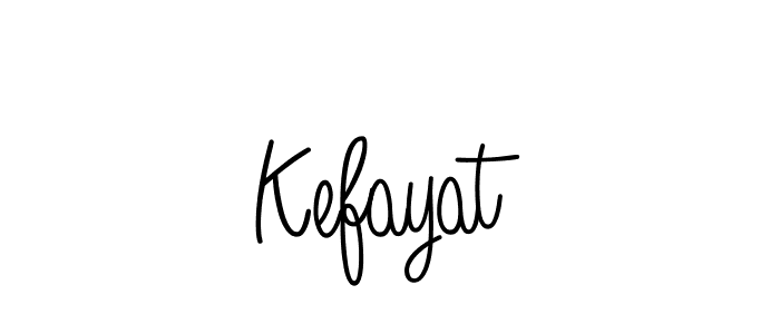 Make a beautiful signature design for name Kefayat. With this signature (Angelique-Rose-font-FFP) style, you can create a handwritten signature for free. Kefayat signature style 5 images and pictures png