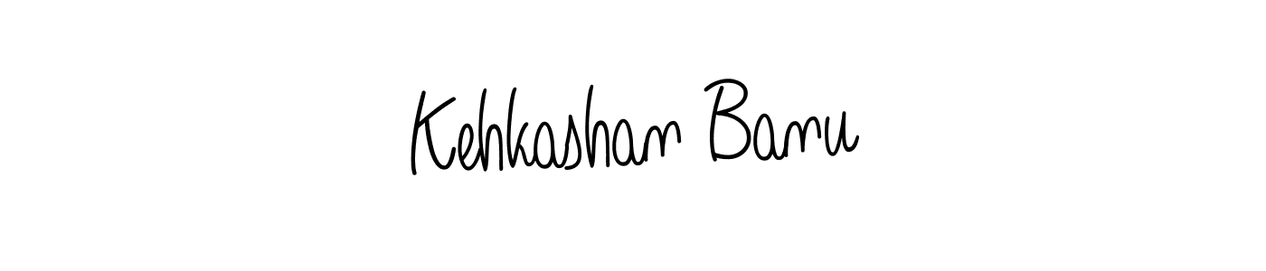 The best way (Angelique-Rose-font-FFP) to make a short signature is to pick only two or three words in your name. The name Kehkashan Banu include a total of six letters. For converting this name. Kehkashan Banu signature style 5 images and pictures png