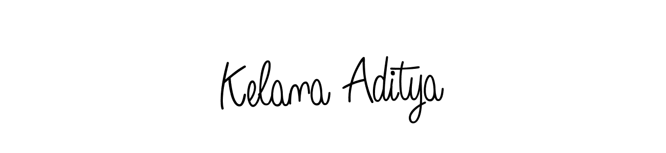 The best way (Angelique-Rose-font-FFP) to make a short signature is to pick only two or three words in your name. The name Kelana Aditya include a total of six letters. For converting this name. Kelana Aditya signature style 5 images and pictures png