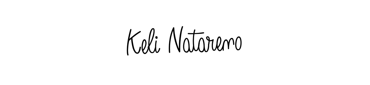 How to make Keli Natareno name signature. Use Angelique-Rose-font-FFP style for creating short signs online. This is the latest handwritten sign. Keli Natareno signature style 5 images and pictures png