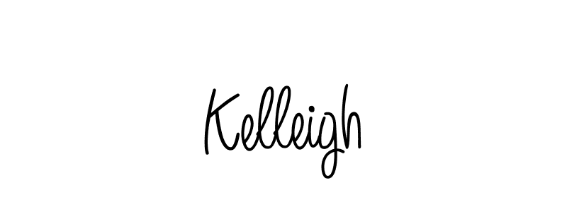 Use a signature maker to create a handwritten signature online. With this signature software, you can design (Angelique-Rose-font-FFP) your own signature for name Kelleigh. Kelleigh signature style 5 images and pictures png