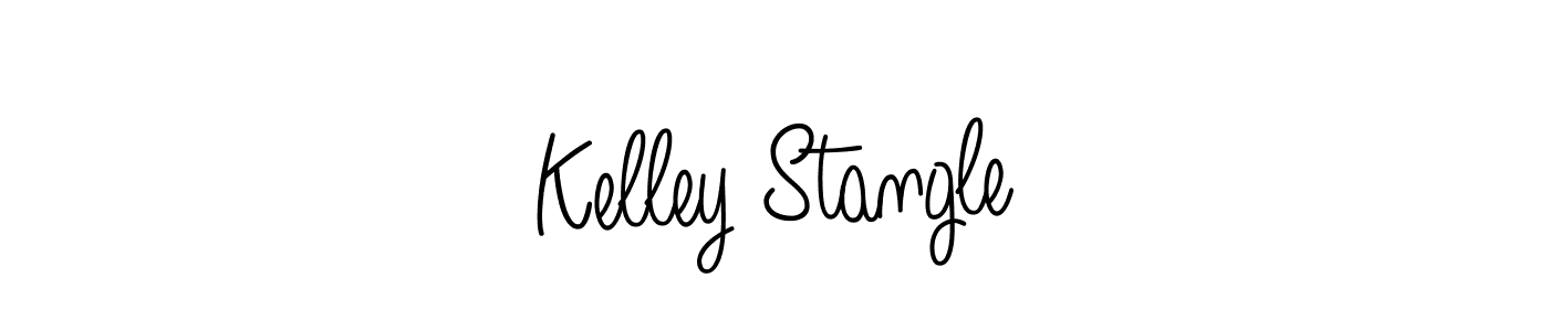 Make a beautiful signature design for name Kelley Stangle. With this signature (Angelique-Rose-font-FFP) style, you can create a handwritten signature for free. Kelley Stangle signature style 5 images and pictures png