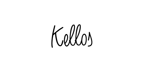 How to Draw Kellos signature style? Angelique-Rose-font-FFP is a latest design signature styles for name Kellos. Kellos signature style 5 images and pictures png