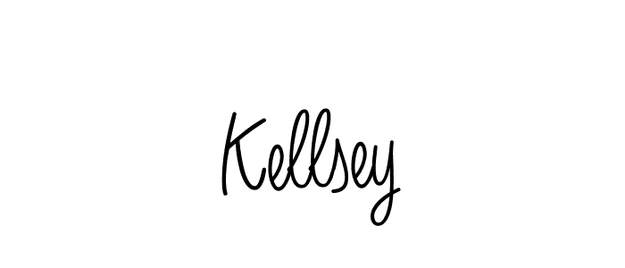 Use a signature maker to create a handwritten signature online. With this signature software, you can design (Angelique-Rose-font-FFP) your own signature for name Kellsey. Kellsey signature style 5 images and pictures png