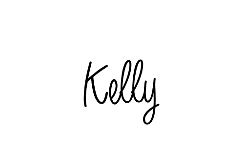 Use a signature maker to create a handwritten signature online. With this signature software, you can design (Angelique-Rose-font-FFP) your own signature for name Kelly. Kelly signature style 5 images and pictures png