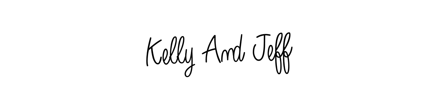 Also we have Kelly And Jeff name is the best signature style. Create professional handwritten signature collection using Angelique-Rose-font-FFP autograph style. Kelly And Jeff signature style 5 images and pictures png