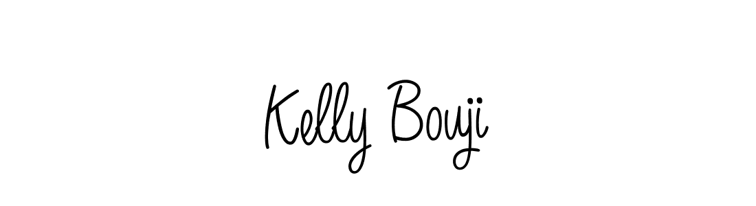 Kelly Bouji stylish signature style. Best Handwritten Sign (Angelique-Rose-font-FFP) for my name. Handwritten Signature Collection Ideas for my name Kelly Bouji. Kelly Bouji signature style 5 images and pictures png