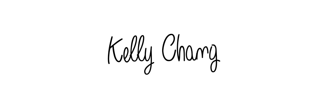 Design your own signature with our free online signature maker. With this signature software, you can create a handwritten (Angelique-Rose-font-FFP) signature for name Kelly Chang. Kelly Chang signature style 5 images and pictures png