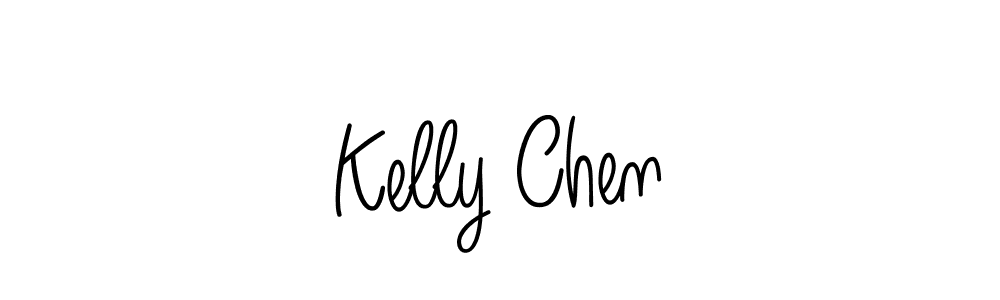 Kelly Chen stylish signature style. Best Handwritten Sign (Angelique-Rose-font-FFP) for my name. Handwritten Signature Collection Ideas for my name Kelly Chen. Kelly Chen signature style 5 images and pictures png