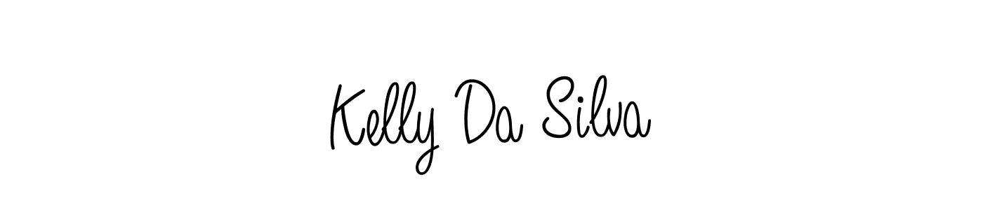 Make a beautiful signature design for name Kelly Da Silva. With this signature (Angelique-Rose-font-FFP) style, you can create a handwritten signature for free. Kelly Da Silva signature style 5 images and pictures png