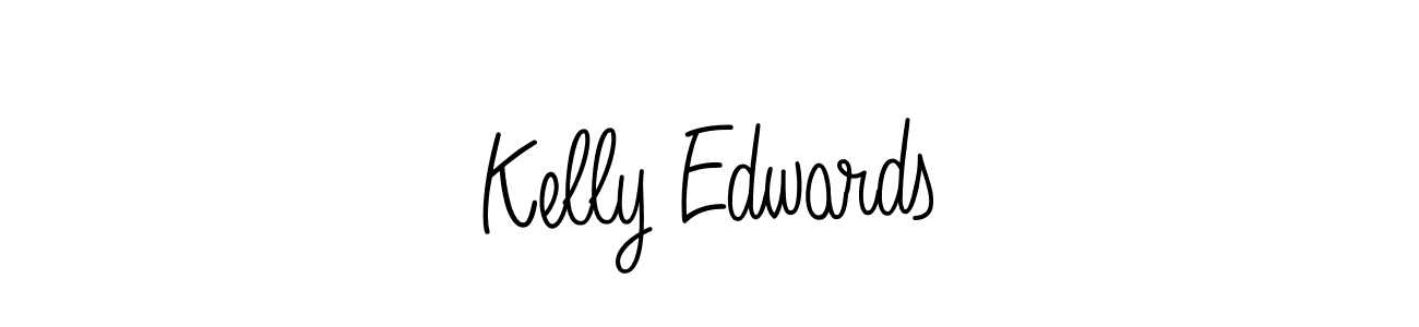 You should practise on your own different ways (Angelique-Rose-font-FFP) to write your name (Kelly Edwards) in signature. don't let someone else do it for you. Kelly Edwards signature style 5 images and pictures png