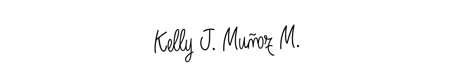 Once you've used our free online signature maker to create your best signature Angelique-Rose-font-FFP style, it's time to enjoy all of the benefits that Kelly J. Muñoz M. name signing documents. Kelly J. Muñoz M. signature style 5 images and pictures png