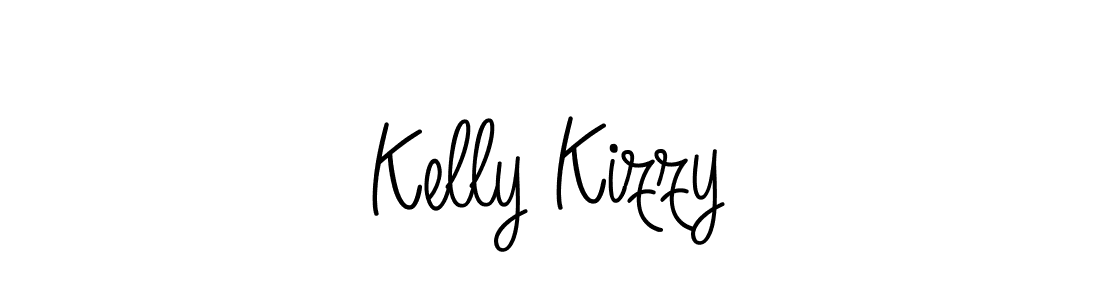 You should practise on your own different ways (Angelique-Rose-font-FFP) to write your name (Kelly Kizzy) in signature. don't let someone else do it for you. Kelly Kizzy signature style 5 images and pictures png