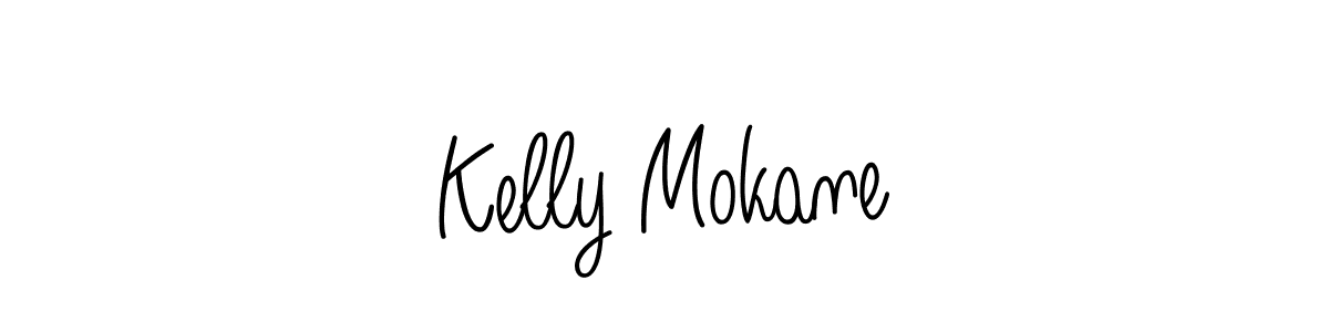 How to make Kelly Mokane signature? Angelique-Rose-font-FFP is a professional autograph style. Create handwritten signature for Kelly Mokane name. Kelly Mokane signature style 5 images and pictures png