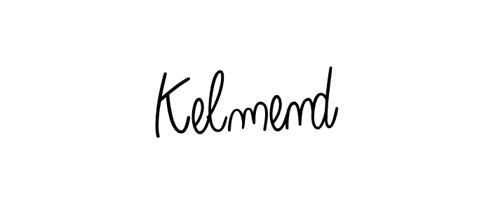 Make a beautiful signature design for name Kelmend. With this signature (Angelique-Rose-font-FFP) style, you can create a handwritten signature for free. Kelmend signature style 5 images and pictures png