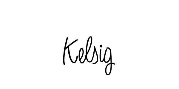 The best way (Angelique-Rose-font-FFP) to make a short signature is to pick only two or three words in your name. The name Kelsig include a total of six letters. For converting this name. Kelsig signature style 5 images and pictures png