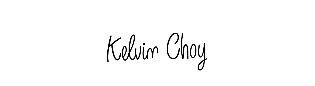 You should practise on your own different ways (Angelique-Rose-font-FFP) to write your name (Kelvin Choy) in signature. don't let someone else do it for you. Kelvin Choy signature style 5 images and pictures png