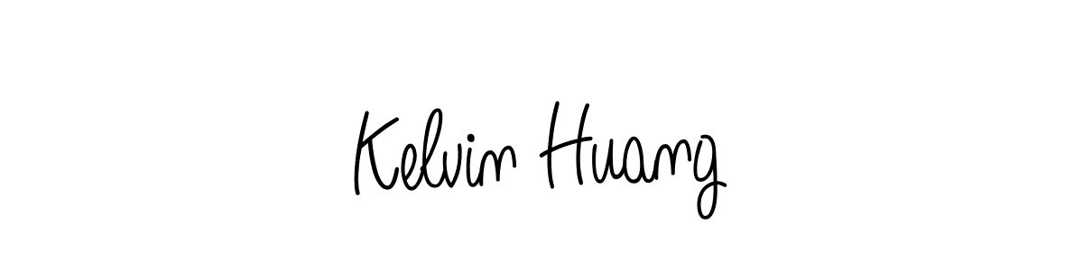 Use a signature maker to create a handwritten signature online. With this signature software, you can design (Angelique-Rose-font-FFP) your own signature for name Kelvin Huang. Kelvin Huang signature style 5 images and pictures png