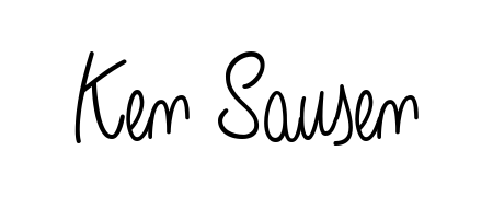 A classic penmanship look for Ken Sausen. The Angelique-Rose-font-FFP font brings timeless elegance and confidence to every signed document. Ken Sausen signature style 5 images and pictures png
