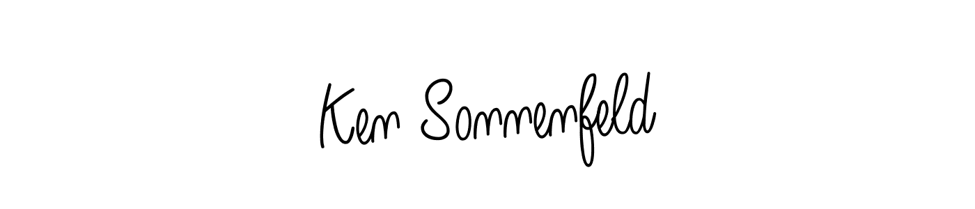 Make a beautiful signature design for name Ken Sonnenfeld. With this signature (Angelique-Rose-font-FFP) style, you can create a handwritten signature for free. Ken Sonnenfeld signature style 5 images and pictures png