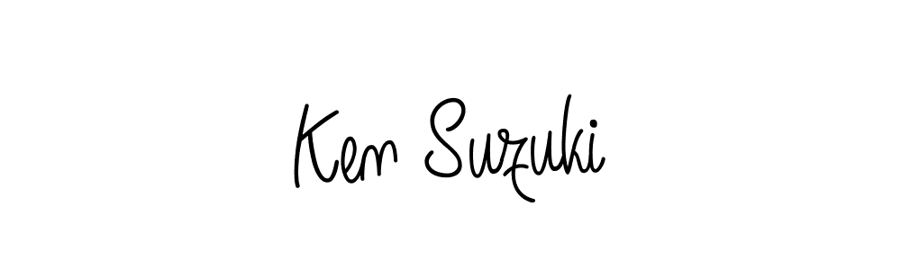 How to make Ken Suzuki signature? Angelique-Rose-font-FFP is a professional autograph style. Create handwritten signature for Ken Suzuki name. Ken Suzuki signature style 5 images and pictures png