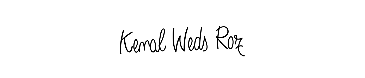Similarly Angelique-Rose-font-FFP is the best handwritten signature design. Signature creator online .You can use it as an online autograph creator for name Kenal Weds Roz. Kenal Weds Roz signature style 5 images and pictures png