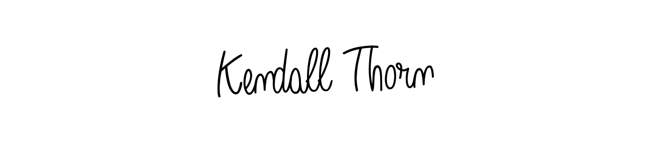 Kendall Thorn stylish signature style. Best Handwritten Sign (Angelique-Rose-font-FFP) for my name. Handwritten Signature Collection Ideas for my name Kendall Thorn. Kendall Thorn signature style 5 images and pictures png