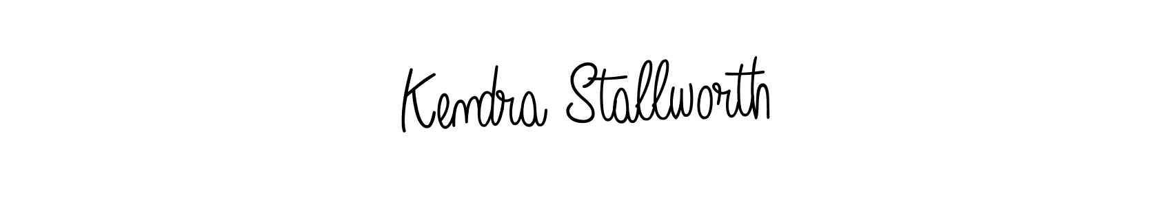 Create a beautiful signature design for name Kendra Stallworth. With this signature (Angelique-Rose-font-FFP) fonts, you can make a handwritten signature for free. Kendra Stallworth signature style 5 images and pictures png