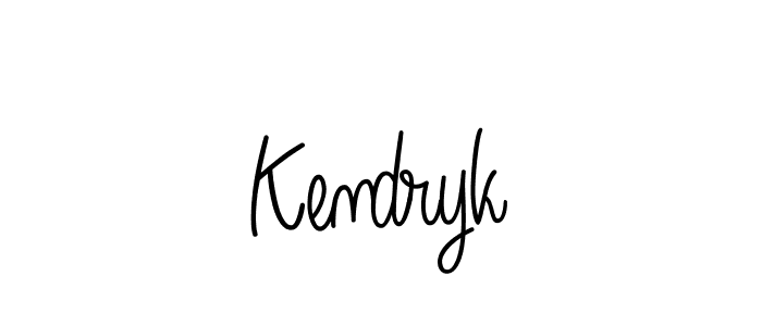 How to Draw Kendryk signature style? Angelique-Rose-font-FFP is a latest design signature styles for name Kendryk. Kendryk signature style 5 images and pictures png