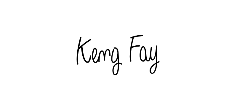 Keng Fay stylish signature style. Best Handwritten Sign (Angelique-Rose-font-FFP) for my name. Handwritten Signature Collection Ideas for my name Keng Fay. Keng Fay signature style 5 images and pictures png