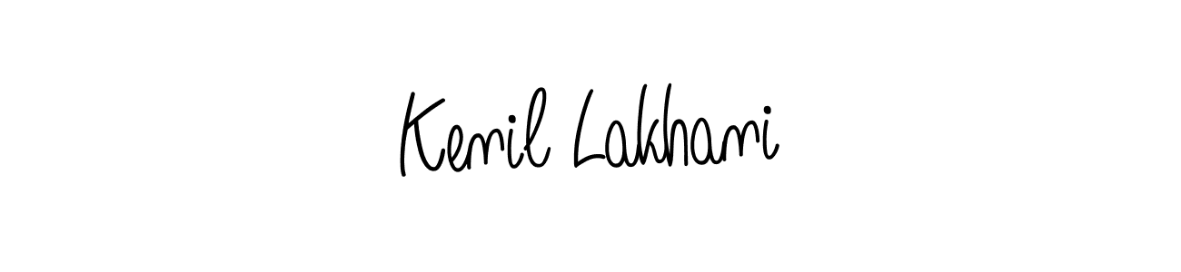 Angelique-Rose-font-FFP is a professional signature style that is perfect for those who want to add a touch of class to their signature. It is also a great choice for those who want to make their signature more unique. Get Kenil Lakhani name to fancy signature for free. Kenil Lakhani signature style 5 images and pictures png