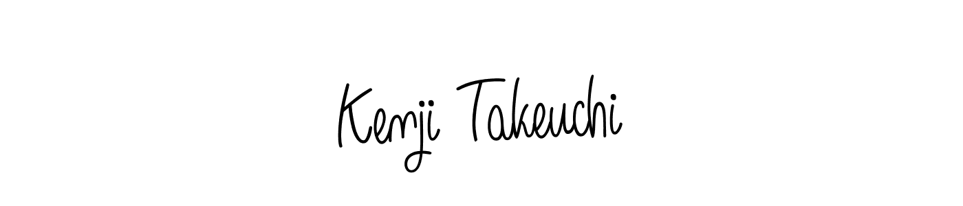 Kenji Takeuchi stylish signature style. Best Handwritten Sign (Angelique-Rose-font-FFP) for my name. Handwritten Signature Collection Ideas for my name Kenji Takeuchi. Kenji Takeuchi signature style 5 images and pictures png
