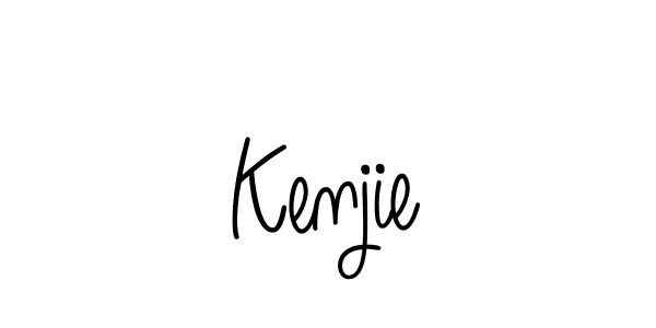 How to Draw Kenjie signature style? Angelique-Rose-font-FFP is a latest design signature styles for name Kenjie. Kenjie signature style 5 images and pictures png