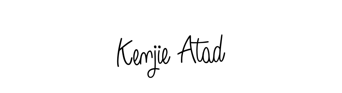 You can use this online signature creator to create a handwritten signature for the name Kenjie Atad. This is the best online autograph maker. Kenjie Atad signature style 5 images and pictures png
