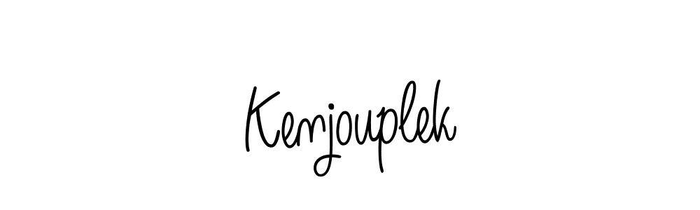 How to make Kenjouplek name signature. Use Angelique-Rose-font-FFP style for creating short signs online. This is the latest handwritten sign. Kenjouplek signature style 5 images and pictures png