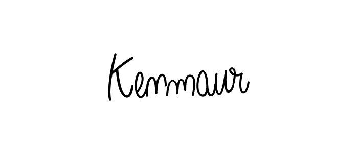 Design your own signature with our free online signature maker. With this signature software, you can create a handwritten (Angelique-Rose-font-FFP) signature for name Kenmaur. Kenmaur signature style 5 images and pictures png