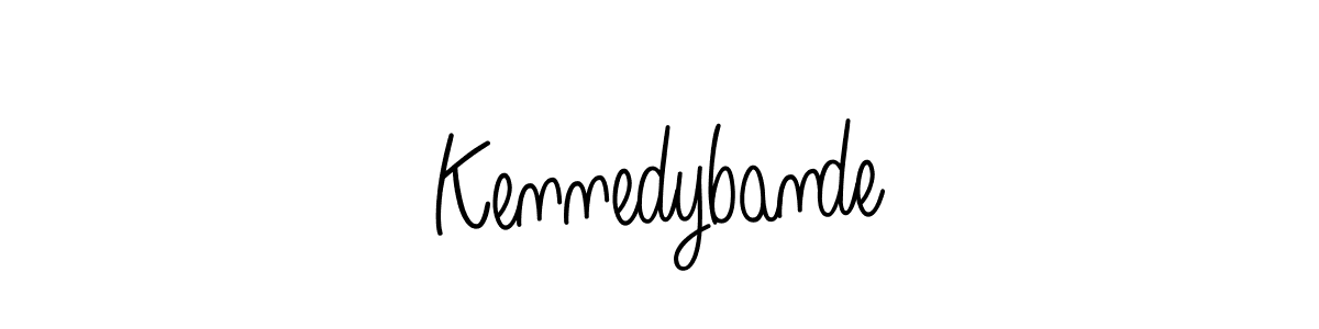 Use a signature maker to create a handwritten signature online. With this signature software, you can design (Angelique-Rose-font-FFP) your own signature for name Kennedybande. Kennedybande signature style 5 images and pictures png