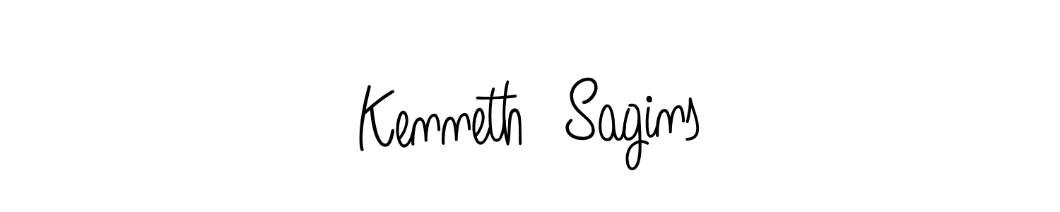 This is the best signature style for the Kenneth  Sagins name. Also you like these signature font (Angelique-Rose-font-FFP). Mix name signature. Kenneth  Sagins signature style 5 images and pictures png