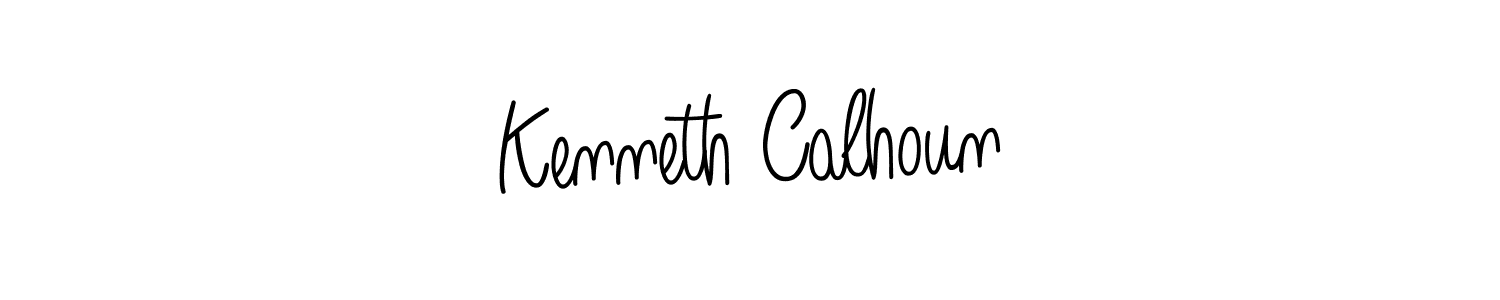 How to make Kenneth Calhoun name signature. Use Angelique-Rose-font-FFP style for creating short signs online. This is the latest handwritten sign. Kenneth Calhoun signature style 5 images and pictures png