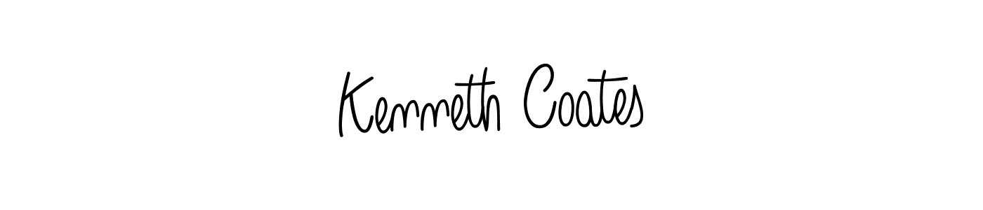 Use a signature maker to create a handwritten signature online. With this signature software, you can design (Angelique-Rose-font-FFP) your own signature for name Kenneth Coates. Kenneth Coates signature style 5 images and pictures png