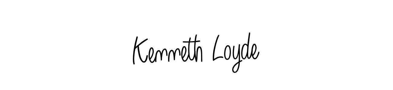 Design your own signature with our free online signature maker. With this signature software, you can create a handwritten (Angelique-Rose-font-FFP) signature for name Kenneth Loyde. Kenneth Loyde signature style 5 images and pictures png