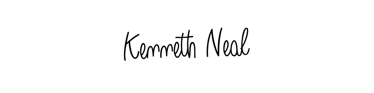 Kenneth Neal stylish signature style. Best Handwritten Sign (Angelique-Rose-font-FFP) for my name. Handwritten Signature Collection Ideas for my name Kenneth Neal. Kenneth Neal signature style 5 images and pictures png