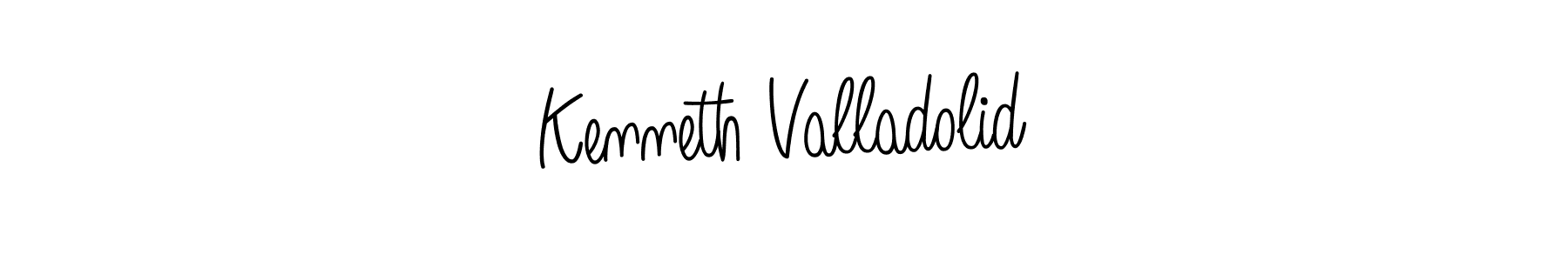 How to Draw Kenneth Valladolid signature style? Angelique-Rose-font-FFP is a latest design signature styles for name Kenneth Valladolid. Kenneth Valladolid signature style 5 images and pictures png