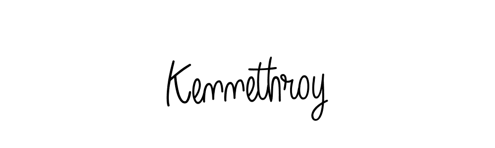 How to make Kennethroy name signature. Use Angelique-Rose-font-FFP style for creating short signs online. This is the latest handwritten sign. Kennethroy signature style 5 images and pictures png